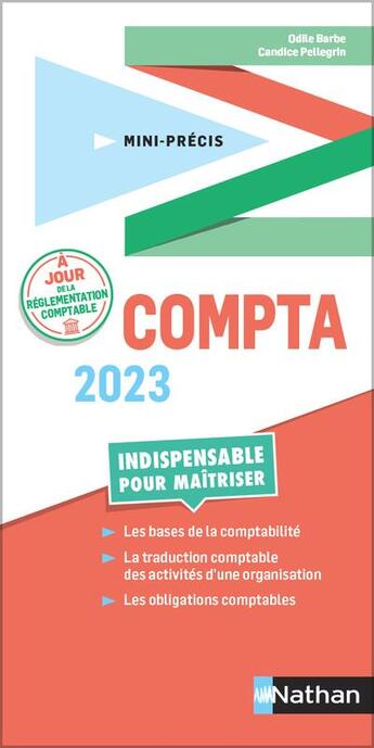 Couverture du livre « Mini-précis : comptabilité (édition 2023) » de Odile Barbe et Candice Pellegrin aux éditions Nathan