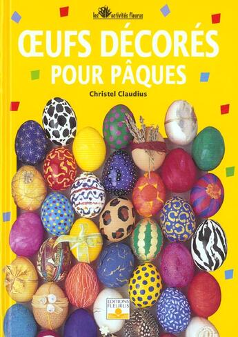 Couverture du livre « Oeufs decores pour paques » de Christel Claudius aux éditions Mango