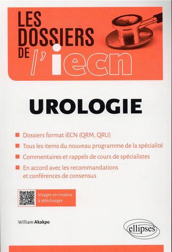 Couverture du livre « Urologie » de William Akakpo aux éditions Ellipses