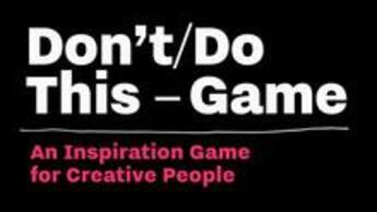 Couverture du livre « Don't do this - game: an inspiration game for creative people /anglais » de Roos Donald aux éditions Bis Publishers