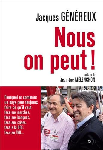 Couverture du livre « Nous, on peut! » de Jacques Genereux aux éditions Seuil