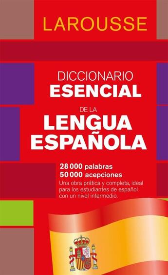 Couverture du livre « Diccionario esencial de lengua espanola » de  aux éditions Larousse