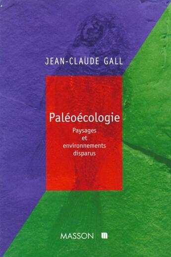 Couverture du livre « Paleoecologie » de Jean-Claude Gall aux éditions Elsevier-masson