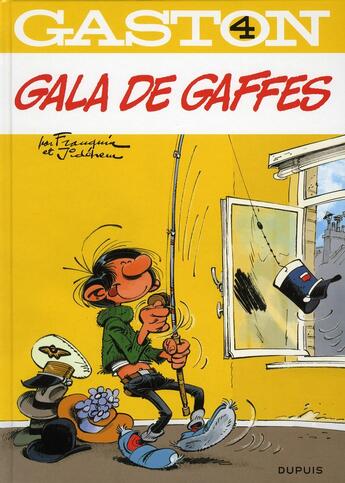 Couverture du livre « Gaston Tome 4 : gala de gaffes » de Jidehem et Andre Franquin aux éditions Dupuis