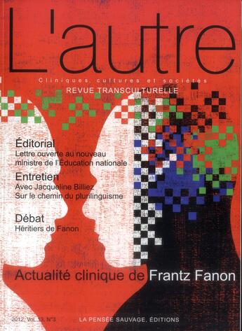 Couverture du livre « Actualite clinique de frantz fanon » de Moro M R aux éditions Pensee Sauvage