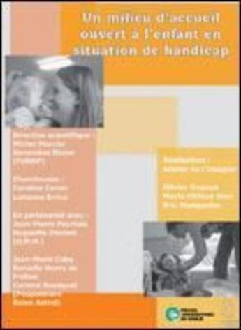 Couverture du livre « Un milieu d'accueil ouvert à l'enfant en situation de handicap » de Mercier Et Bazier aux éditions Pu De Namur