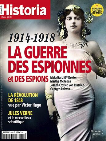 Couverture du livre « Historia mensuel N°855 La guerre des espionnes - mars 2018 » de  aux éditions L'histoire