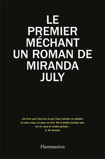 Couverture du livre « Le premier méchant » de Miranda July aux éditions Flammarion