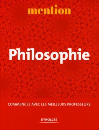 Couverture du livre « Philosophie » de  aux éditions Organisation