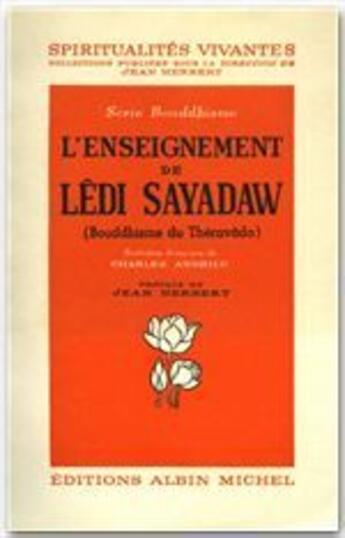 Couverture du livre « L'nseignement de Ledi Sayadaw » de Ledi Sayadaw aux éditions Albin Michel