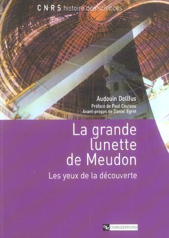 Couverture du livre « La grande lunette de meudon » de  aux éditions Cnrs