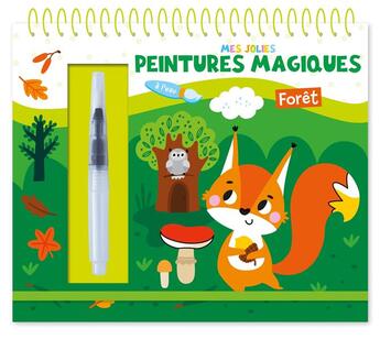 Couverture du livre « Mes jolies peintures magiques : forêt » de Atelier Cloro aux éditions 1 2 3 Soleil