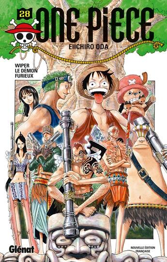 Couverture du livre « One Piece - édition originale Tome 28 : Wiper, le démon furieux » de Eiichiro Oda aux éditions Glenat