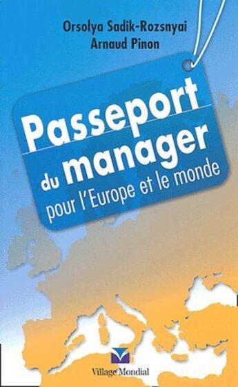 Couverture du livre « Passeport du manager pour l'Europe et le monde » de  aux éditions Pearson