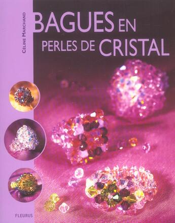 Couverture du livre « Bagues en perles de cristal » de Celine Marchand aux éditions Fleurus