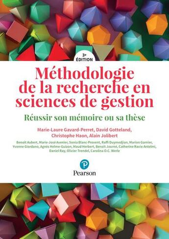 Couverture du livre « Methodologie de la recherche en sciences de gestion » de Gavard-Perret M-L. aux éditions Pearson