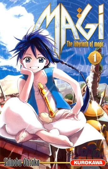 Couverture du livre « Magi, the labyrinth of magic Tome 1 » de Shinobu Ohtaka aux éditions Kurokawa