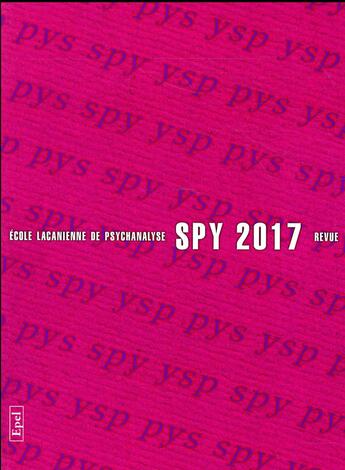 Couverture du livre « Spy 2017 » de  aux éditions Epel