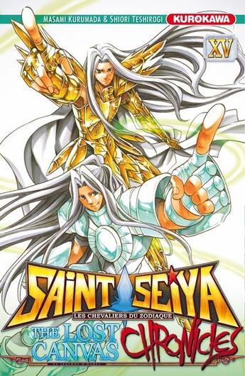 Couverture du livre « Saint Seiya - the lost Canvas ; chronicles Tome 15 » de Masami Kurumada et Shiori Teshirogi aux éditions Kurokawa