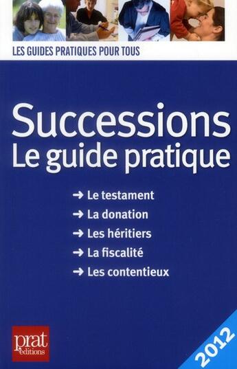 Couverture du livre « Successsions 2012 » de S Dibos Lacroux aux éditions Prat