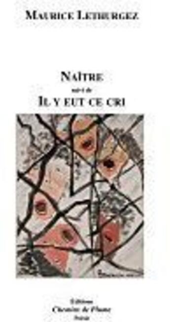 Couverture du livre « Naitre Et Il Y Eut Ce Cri » de Lethurgez Maurice aux éditions Chemins De Plume