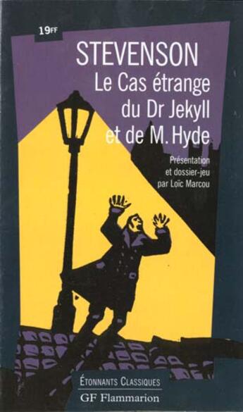 Couverture du livre « Cas etrange du docteur jekyll et de monsieur hyde (le) - - dossier jeu » de Robert Louis Stevenson aux éditions Flammarion