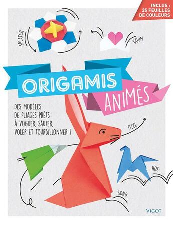Couverture du livre « Origamis animés » de  aux éditions Vigot