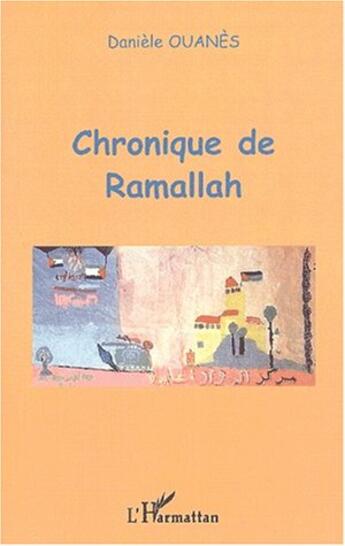 Couverture du livre « Chronique de ramallah - poesie » de Daniele Ouanes aux éditions L'harmattan