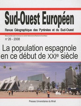 Couverture du livre « La population espagnole en ce début du XXIe siècle » de Philippe Dugot aux éditions Pu Du Midi