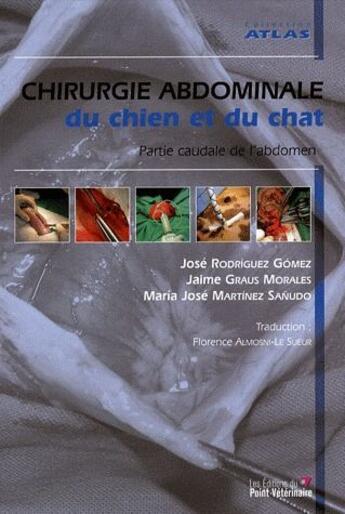 Couverture du livre « Chirugie abdominal du chien et du chat ; partie caudale de l'abdomen » de Graus Morales aux éditions Le Point Veterinaire