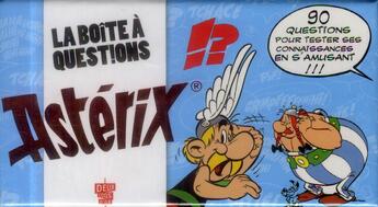 Couverture du livre « Astérix ; la boîte à questions junior » de  aux éditions Deux Coqs D'or