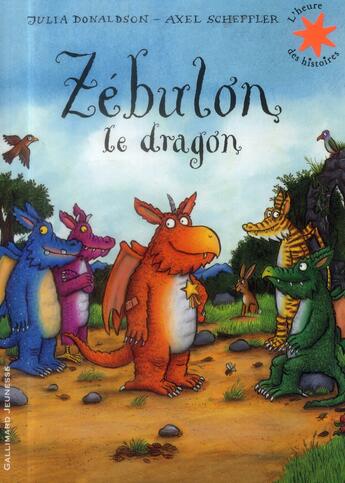 Couverture du livre « Zébulon le dragon » de Julia Donaldson et Axel Scheffler aux éditions Gallimard-jeunesse