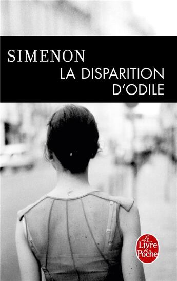 Couverture du livre « La Disparition d'Odile » de Georges Simenon aux éditions Le Livre De Poche