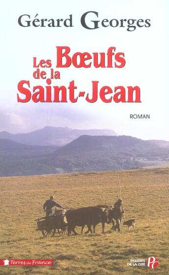 Couverture du livre « Les boeufs de la Saint-Jean » de Gerard Georges aux éditions Presses De La Cite