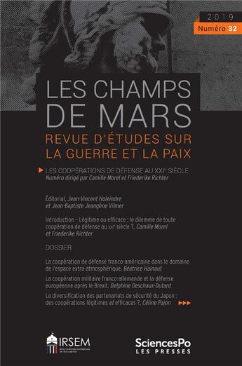 Couverture du livre « Les champs de mars 32 » de  aux éditions Presses De Sciences Po