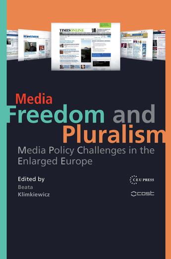 Couverture du livre « Media Freedom and Pluralism » de Beata Klimkiewicz aux éditions Epagine