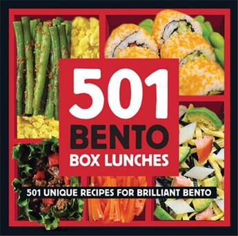 Couverture du livre « 501 bento box lunches » de  aux éditions Graffito Books