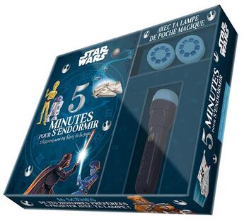 Couverture du livre « 5 minutes pour s'endormir : Star Wars : coffret - avec lampe projecteur » de Disney aux éditions Disney Hachette