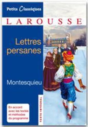 Couverture du livre « Lettres persanes » de Montesquieu aux éditions Larousse