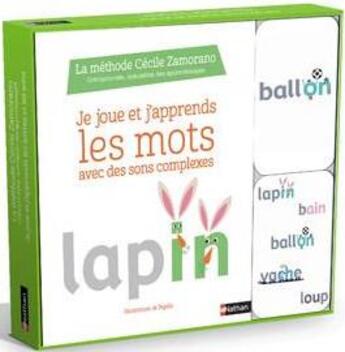 Couverture du livre « Coffret - les mots avec des sons complexes » de Zamorano Cecile aux éditions Nathan