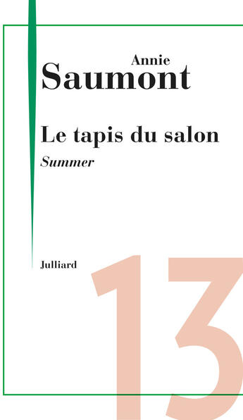 Couverture du livre « Summer » de Annie Saumont aux éditions Julliard