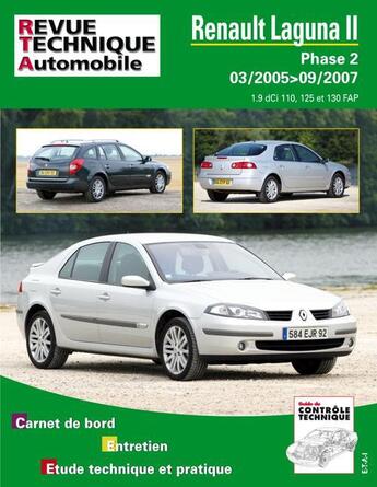 Couverture du livre « Renault laguna ii - phase 2 » de Etai aux éditions Etai