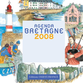 Couverture du livre « Agenda bretagne 2008 » de Lise Herzog aux éditions Ouest France