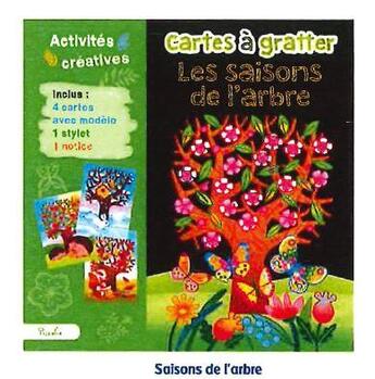 Couverture du livre « Cartes à gratter ; les saisons de l'arbre » de Marcella Grassi aux éditions Piccolia