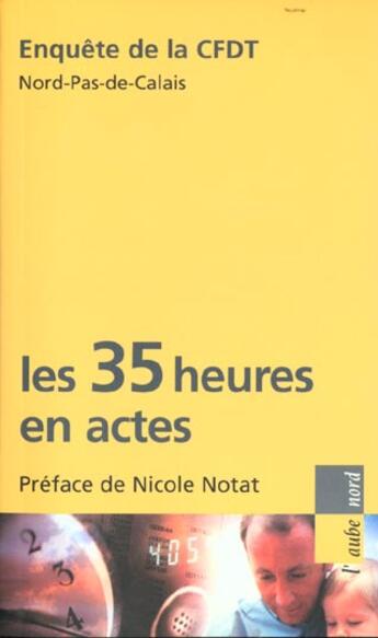 Couverture du livre « Les 35h en actes » de  aux éditions Editions De L'aube