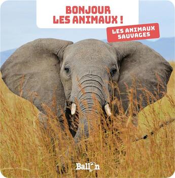 Couverture du livre « Bonjour les animaux : les animaux sauvages » de  aux éditions Le Ballon