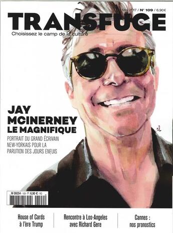 Couverture du livre « Transfuge n 109 jay mc inerney le magnifique mai 2017 » de  aux éditions Transfuge