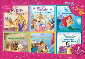 Couverture du livre « Princesses, coffret 12 livres » de  aux éditions Disney Hachette