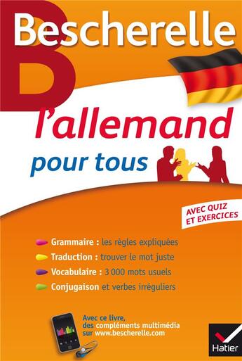 Couverture du livre « Bescherelle langues : l'allemand pour tous » de Anne Larrory et Rene Metrich aux éditions Hatier