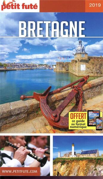 Couverture du livre « GUIDE PETIT FUTE ; REGION ; Bretagne (édition 2019) » de  aux éditions Le Petit Fute